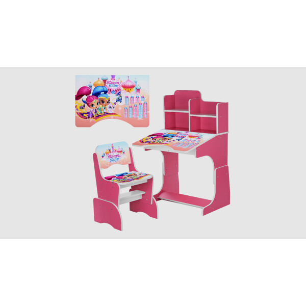 

Парта со стульчиком W2071-59-3 Shimmer and shine Малиновый (KI00930)