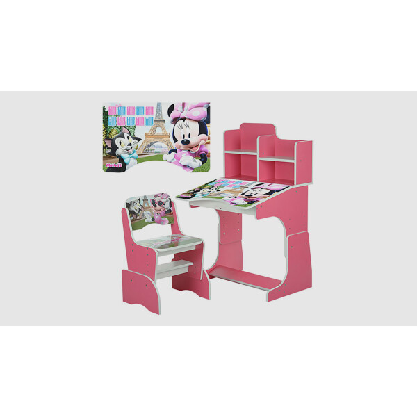 

Парта со стульчиком W2071-7-2 Minnie Mouse Малиновый (KI00934)