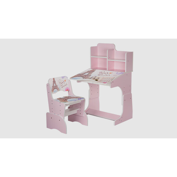 

Парта со стульчиком BAMBI B2071-20 Париж Розовый (KI00958)