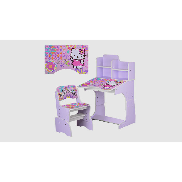 

Парта со стульчиком WL2071-48-4 Hello Kitty Сиреневый (KI00980)
