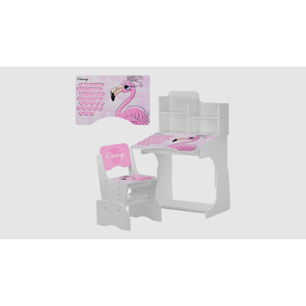

Парта со стульчиком W2071-74-2 Фламинго Белый (KI00983)