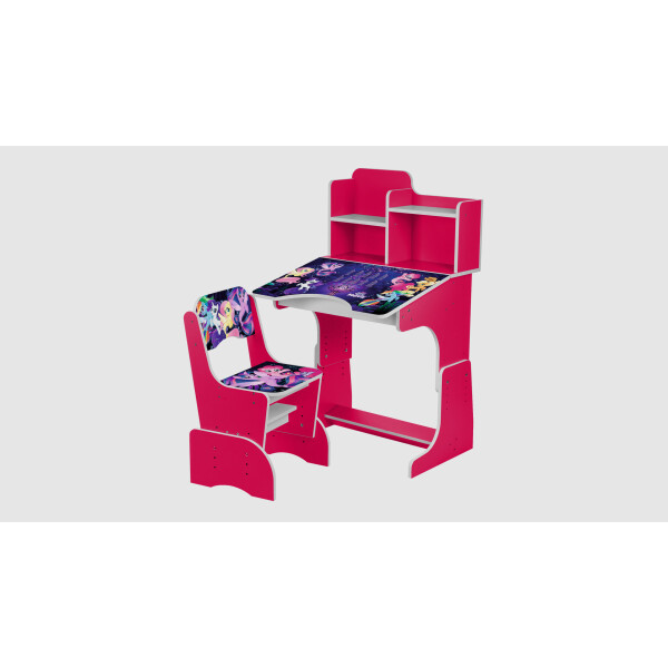 

Парта со стульчиком W2071-65-3 Little Pony Малиновый (KI00998)