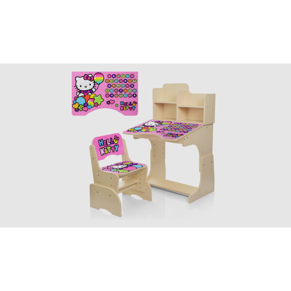 

Парта со стульчиком W2071-64-6 Алфавит Hello Kitty (KI00999)
