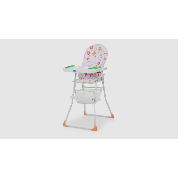 

Стульчик для кормления складной 2в1 BAMBI M0404-2 музыкальный Цветочек Белый (KI01072)