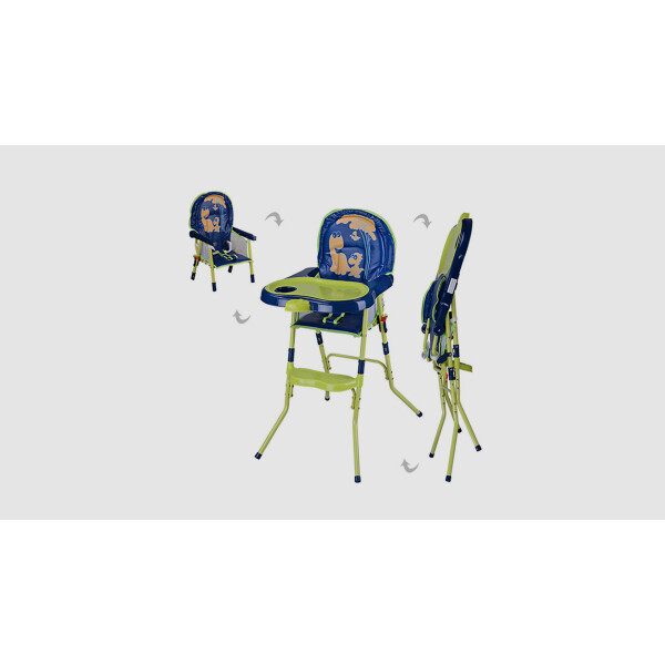 

Стульчик для кормления 2в1 HC100A GREEN Сине-зеленый-желтый (KI01105)