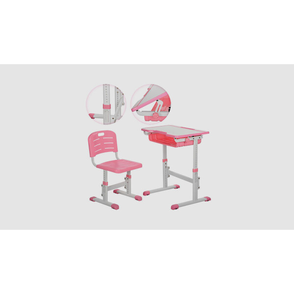 

Детская парта со стульчиком BAMBI M 3230-8 Розовый (KI01191)