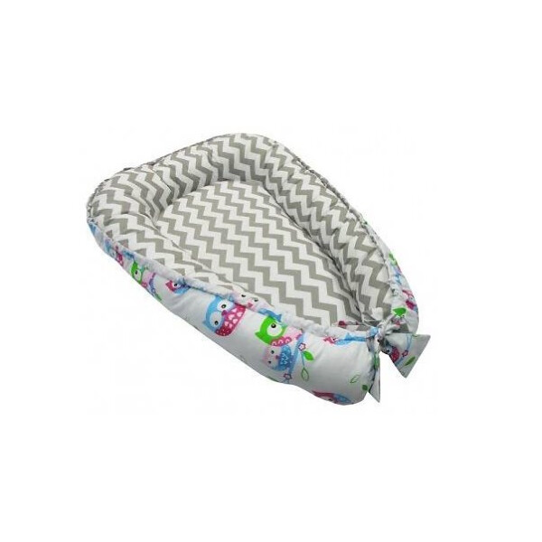 

Кокон для новорожденных KIDIGO Зигзаги-совы (KN-6)