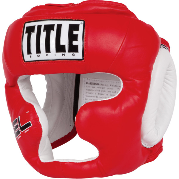 

TITLE GEL World Full-Face Training Headgear закрытый L (красный)