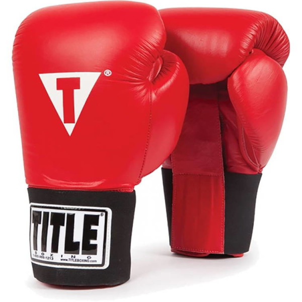 

Перчатки боксерские TITLE Professional Training Gloves 14 унций (красные)