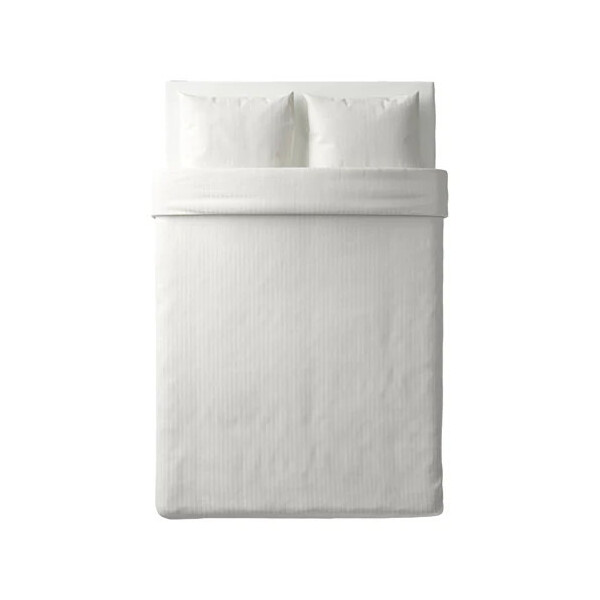 

Комплект постельного белья IKEA NATTJASMIN 200x200/50x60 см Белый (603.371.60)