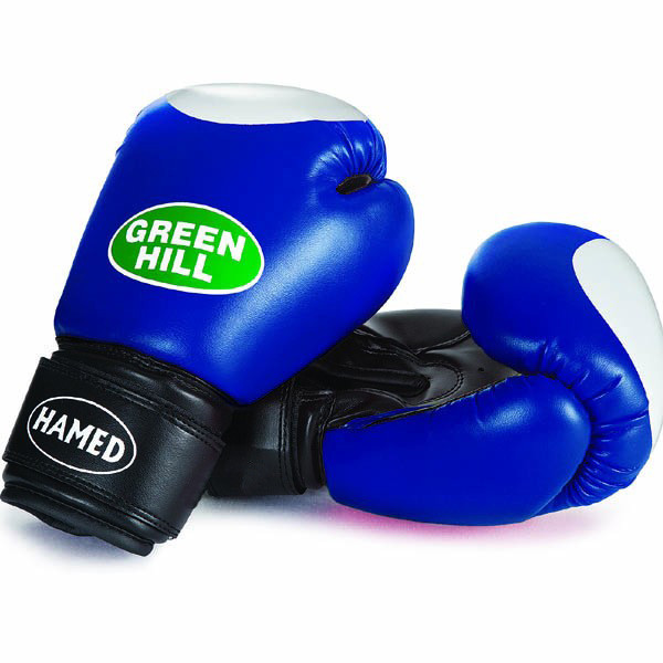

Перчатки боксерские Green Hill HAMED 10 унций (синие)
