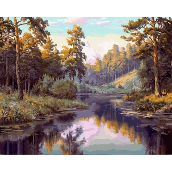 

Картина по номерам Лесная речка, 40x50 см., Babylon
