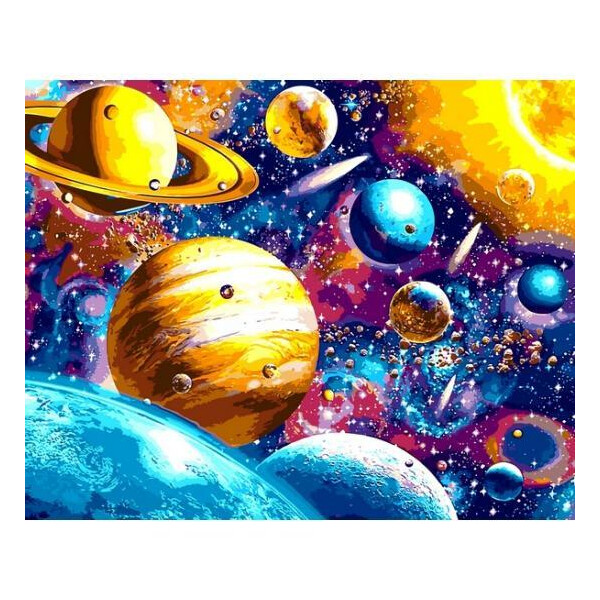 

Картина по номерам Парад планет, 40x50 см., Babylon