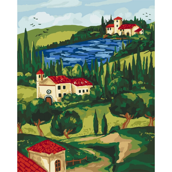 

Картина по номерам Вечірнє місто, 40x50 см., Идейка