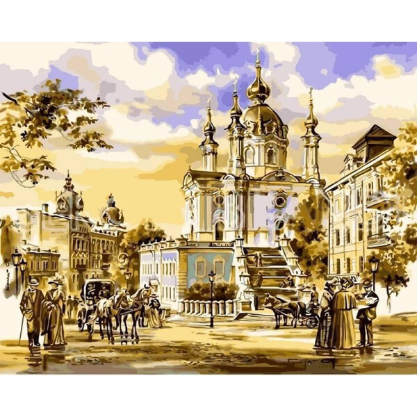 

Картина по номерам Андреевская церковь. Худ. Сергей Брандт, 40x50 см., Babylon