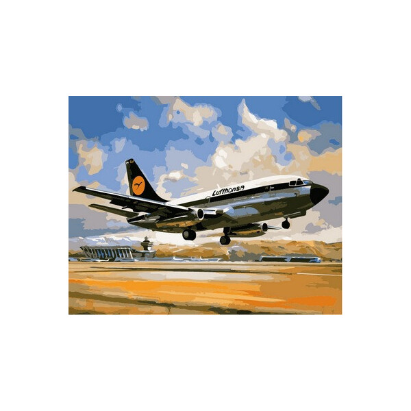 

Картина по номерам Боинг 737 Люфтганза, 40x50 см., Babylon