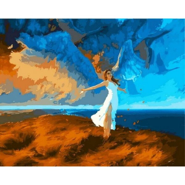 

Картина по номерам Учиться летать, 40x50 см., Babylon