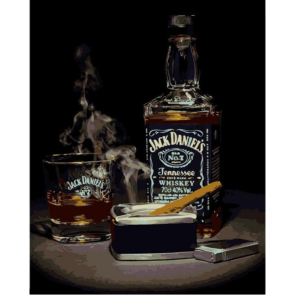 

Картина по номерам Джек Дэниэлс 2, 40x50 см., Babylon