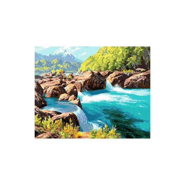

Картина по номерам Девушка в витражах, 40x50 см., Brushme