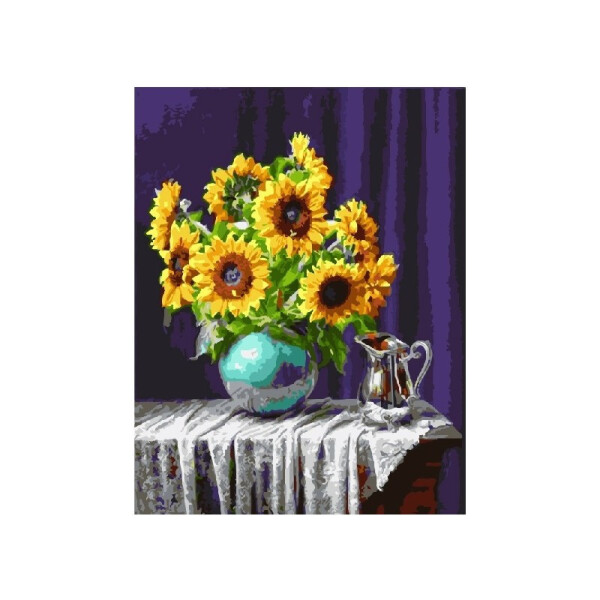 

Картина по номерам Девушка в витражах, 40x50 см., Brushme