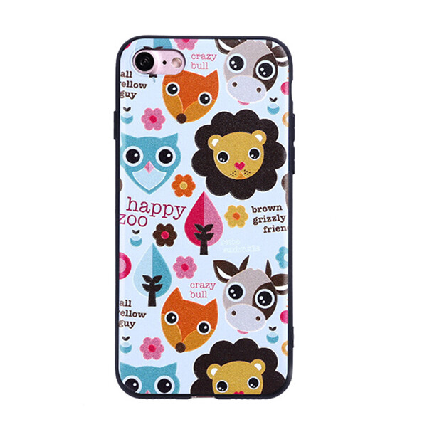

TPU чехол Animals Print Series для Apple iPhone 7 / 8 (4.7") Happy Zoo
