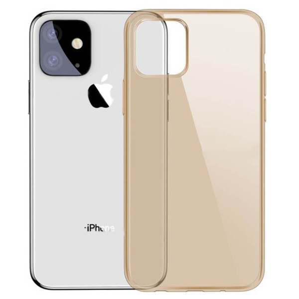 

TPU чехол Baseus Simple Ultrathin для Apple iPhone 11 (6.1") Золотой (прозрачный)