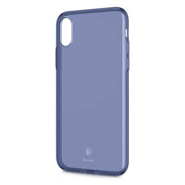 

TPU чехол Baseus Simple Ultrathin для Apple iPhone X (5.8") / XS (5.8") с заглушкой Синий / Transparent Blue