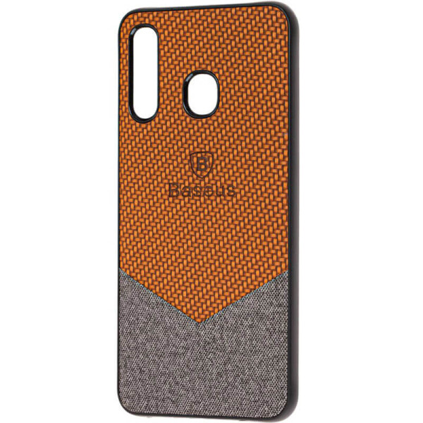 

TPU чехол Baseus Сolor textile для Samsung Galaxy A20 / A30 Коричневый