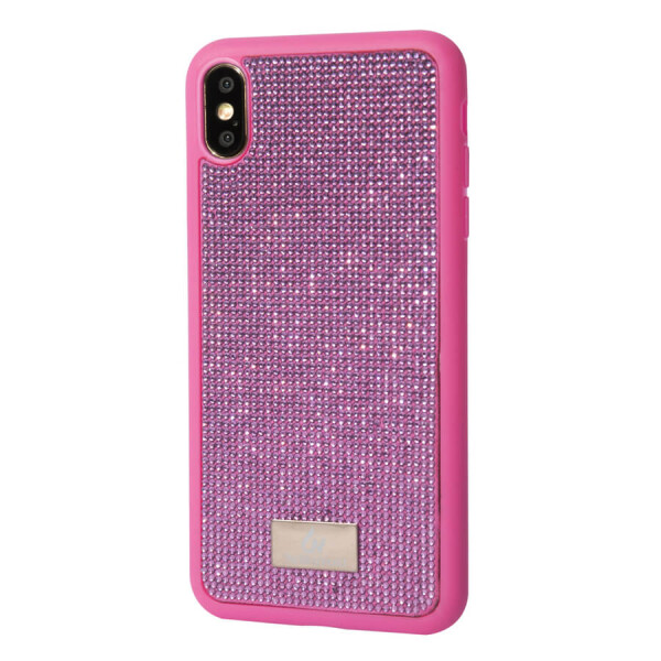 

TPU чехол Bling World Grainy Diamonds для Apple iPhone XS Max (6.5") Розовый