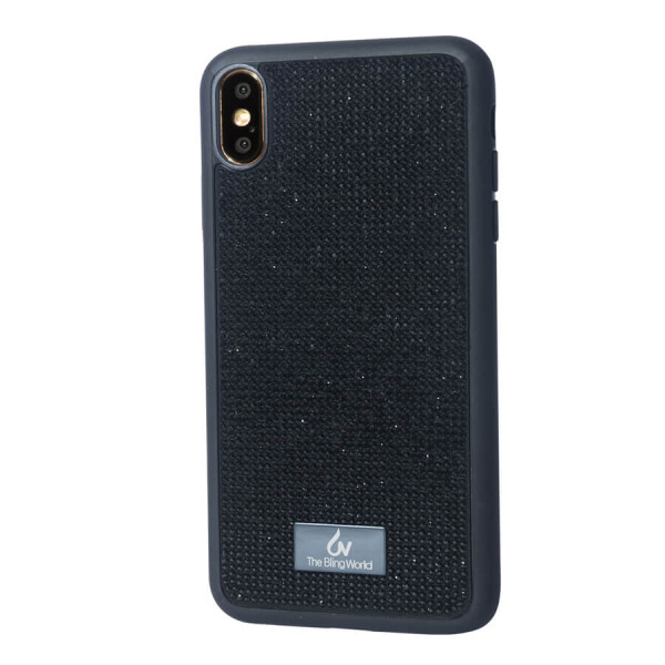 

TPU чехол Bling World Grainy Diamonds для Apple iPhone XS Max (6.5") Черный