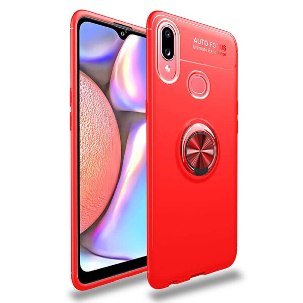 

TPU чехол Deen ColorRing под магнитный держатель для Samsung Galaxy A10s Красный / Красный