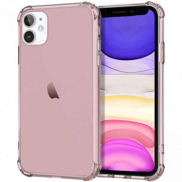 

TPU чехол Epic Ease с усиленными углами для Apple iPhone 11 (6.1") Розовый / Transparent