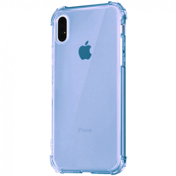 

TPU чехол Epic Ease с усиленными углами для Apple iPhone X (5.8") Синий / Transparent