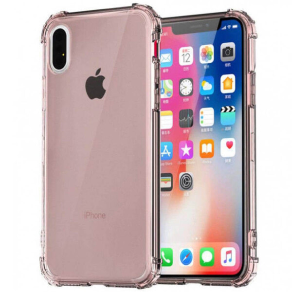 

TPU чехол Epic Ease с усиленными углами для Apple iPhone XS Max (6.5") Розовый / Transparent