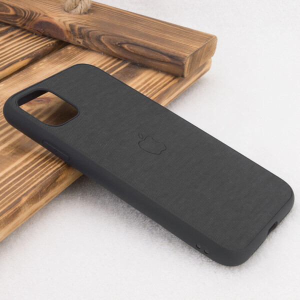 

TPU чехол Fiber Logo для Apple iPhone 11 (6.1") Черный