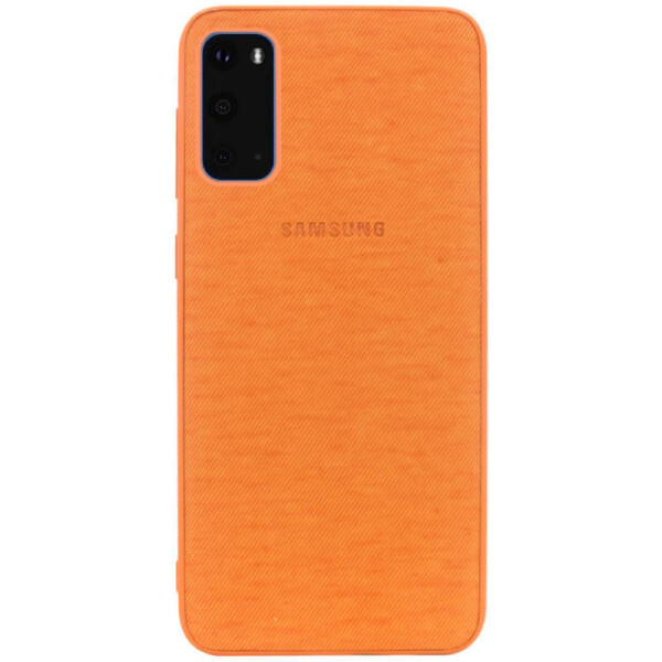 

TPU чехол Fiber Logo для Samsung Galaxy S20 Оранжевый