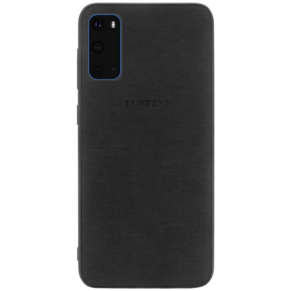 

TPU чехол Fiber Logo для Samsung Galaxy S20 Черный
