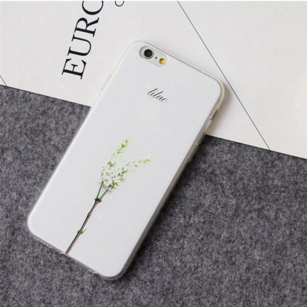 

TPU чехол Flowers (soft touch white) для Apple iPhone 7 / 8 (4.7") Сирень
