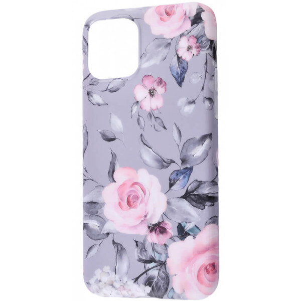 

TPU чехол Flowers Series для Apple iPhone 11 Pro Max (6.5") Розы / Серый фон