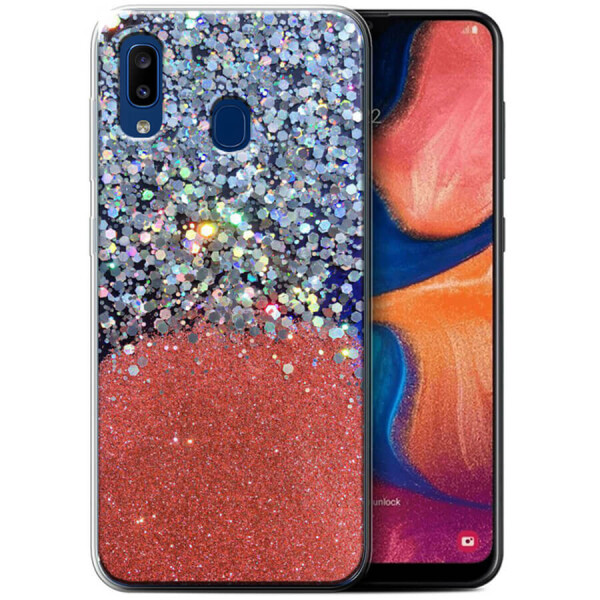 

TPU чехол Galaxy Glitter для Samsung Galaxy A20 / A30 Розовый