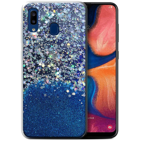 

TPU чехол Galaxy Glitter для Samsung Galaxy A20 / A30 Синий