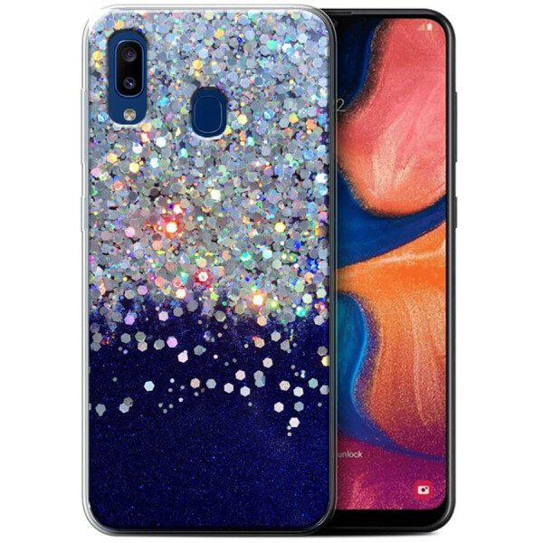 

TPU чехол Galaxy Glitter для Samsung Galaxy A20 / A30 Фиолетовый