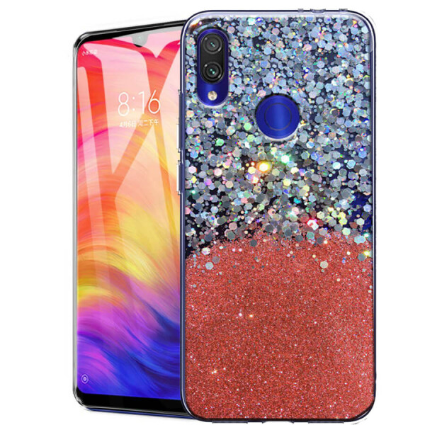 

TPU чехол Galaxy Glitter для Xiaomi Redmi 7 Розовый