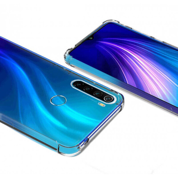 

TPU чехол GETMAN Ease с усиленными углами для Xiaomi Redmi Note 8 Прозрачный / Transparent