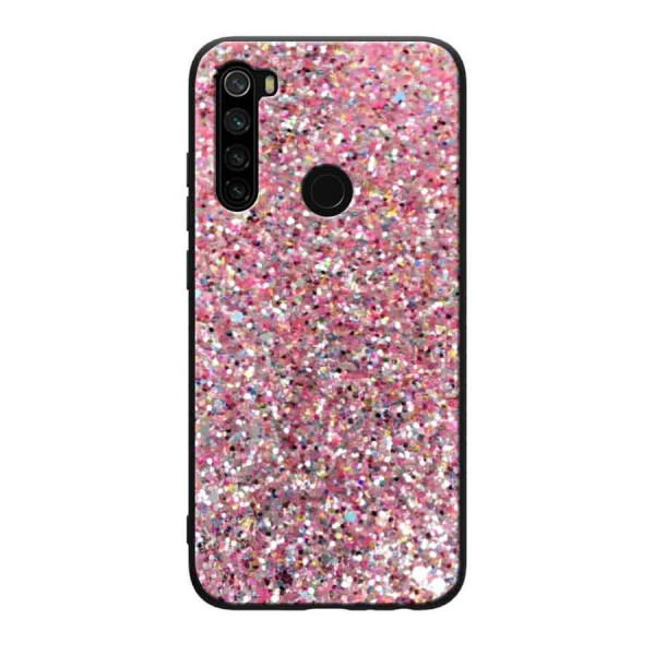 

TPU чехол Glitter Crystal для Xiaomi Redmi Note 8 Розовый