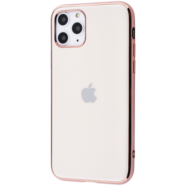 

TPU чехол GLOSSY LOGO для Apple iPhone 11 Pro Max (6.5") Розовый / Rose Gold