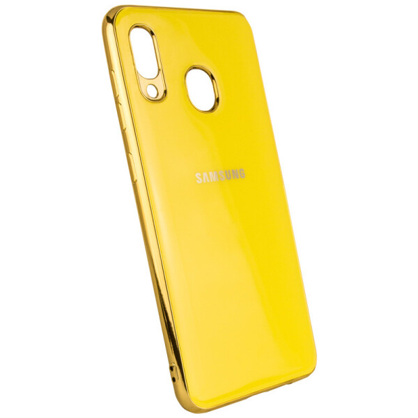 

TPU чехол GLOSSY LOGO для Samsung Galaxy A10S Желтый