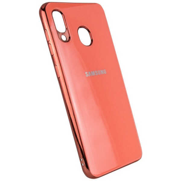 

TPU чехол GLOSSY LOGO для Samsung Galaxy A10S Коралловый