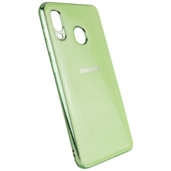 

TPU чехол GLOSSY LOGO для Samsung Galaxy A10S Салатовый