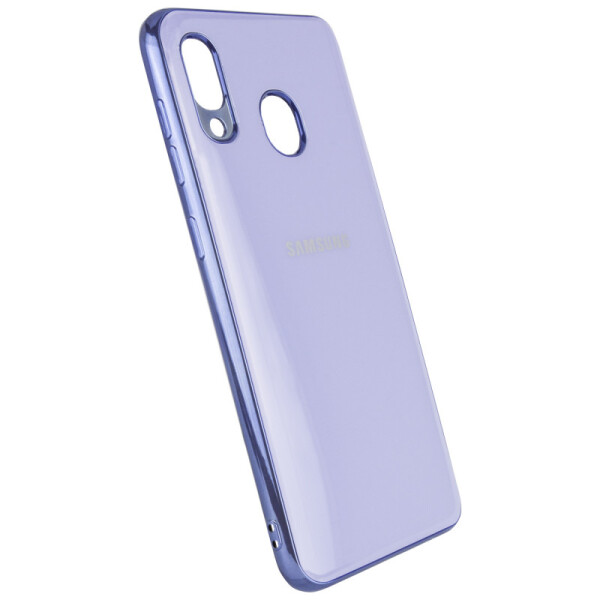 

TPU чехол GLOSSY LOGO для Samsung Galaxy A10S Сиреневый